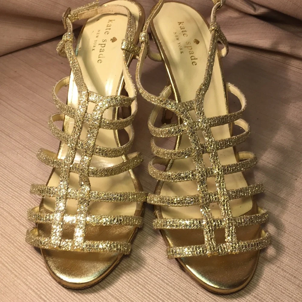 Kate Spade golden heels